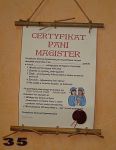 Certyfikat Pani Magister