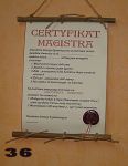 Certyfikat Pana Magistra